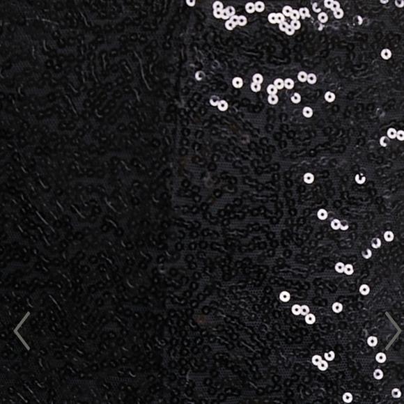 Showpo. black sequin crop jacket top tie front Size 10 - Picture 13 of 13